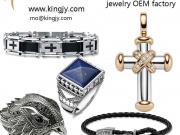Custom mens 925 sterling silver jewelry OEM factory