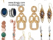 Custom earrings zirconia 925 silver fine jewelry OEM supplie