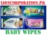 Baby wipes with cap.