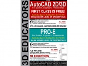 AutoCAD & PRO-E 2D / 3D Courses Training in Karachi