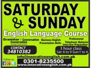 Saturday and Sunday English Language Learning Course for Exe