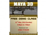 "MAYA 3D - FREE DEMO CLASS"